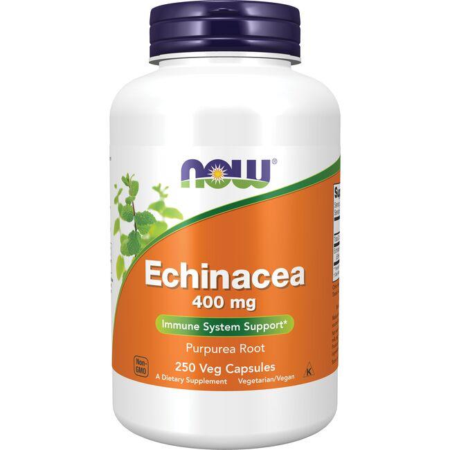 NOW Foods Echinacea Vitamin | 400 mg | 250 Veg Caps | Herbs and Supplements