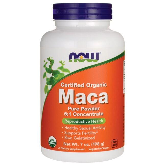 NOW Foods Certified Organic Maca Pure Powder 7 oz Powder
