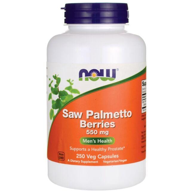 NOW Foods Saw Palmetto Berries Vitamin | 550 mg | 250 Veg Caps | Prostate Health