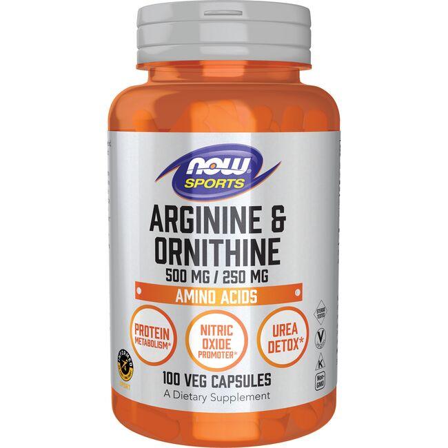 NOW Foods Arginine & Ornithine Supplement Vitamin 100 Caps