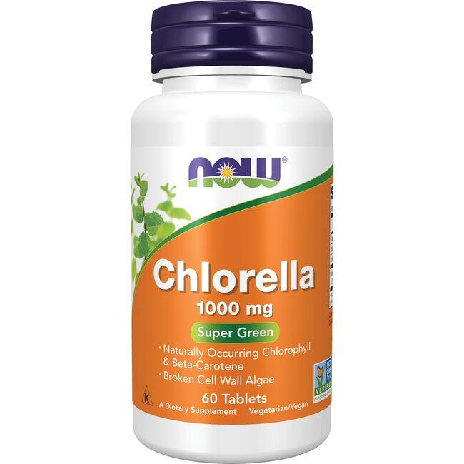 NOW Foods Chlorella Supplement Vitamin | 1000 mg | 60 Tabs