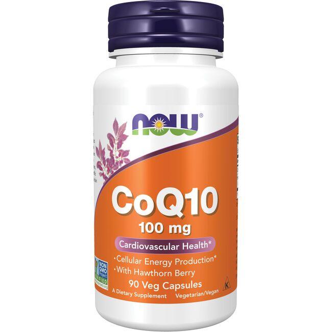 NOW Foods Coq10 Supplement Vitamin | 100 mg | 90 Veg Caps
