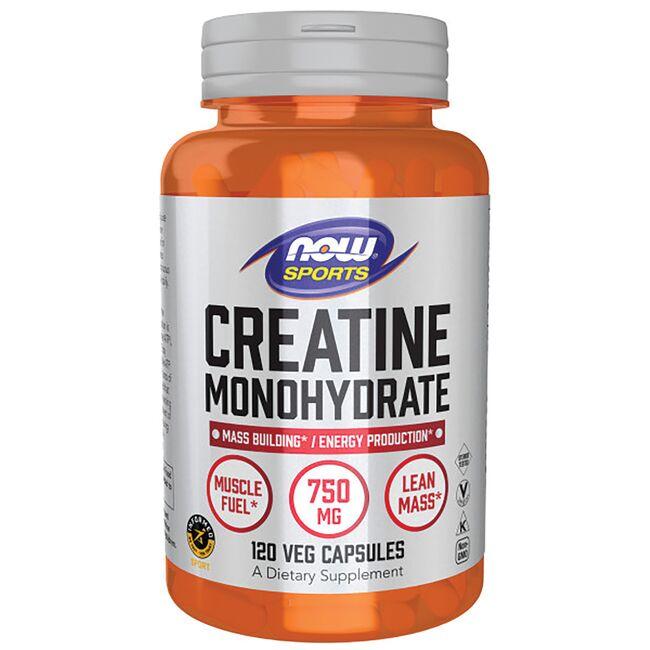 NOW Foods Creatine Monohydrate Vitamin | 750 mg | 120 Veg Caps
