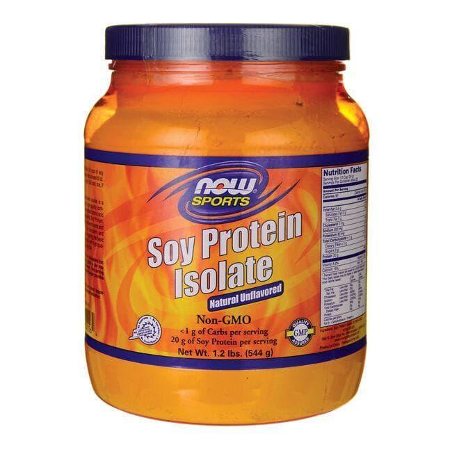 NOW Foods Soy Protein Isolate - Natural Unflavored Vitamin | 1.2 lbs Powder