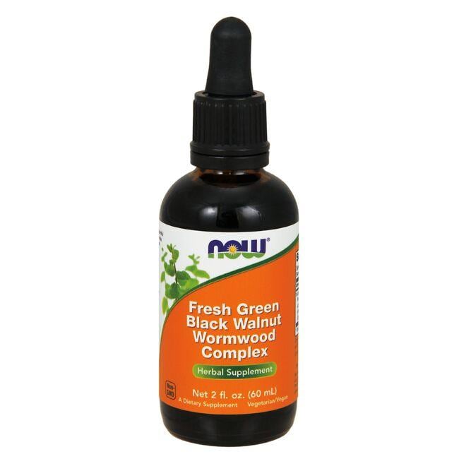 NOW Foods Fresh Green Black Walnut Wormwood Complex Vitamin 2 fl oz Liquid