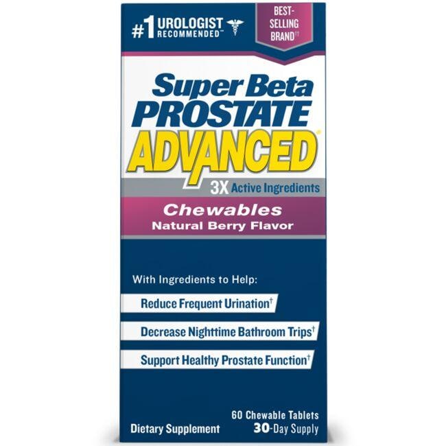 New Vitality Super Beta Prostate Advanced Chewables - Berry Flavor Vitamin 60 Chewables