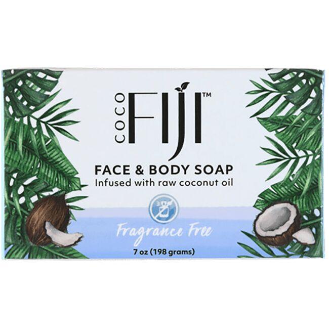 Organic Fiji Coco Face & Body Soap - Fragrance Free | 7 oz Bars