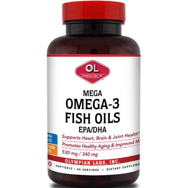 Mega Omega-3 Fish Oils EPA/DHA