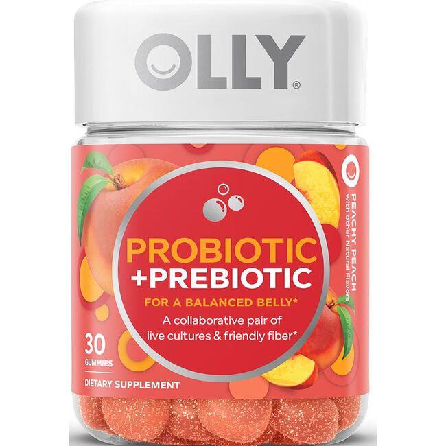 Olly Probiotic + Prebiotic - Peachy Peach Supplement Vitamin 30 Gummies