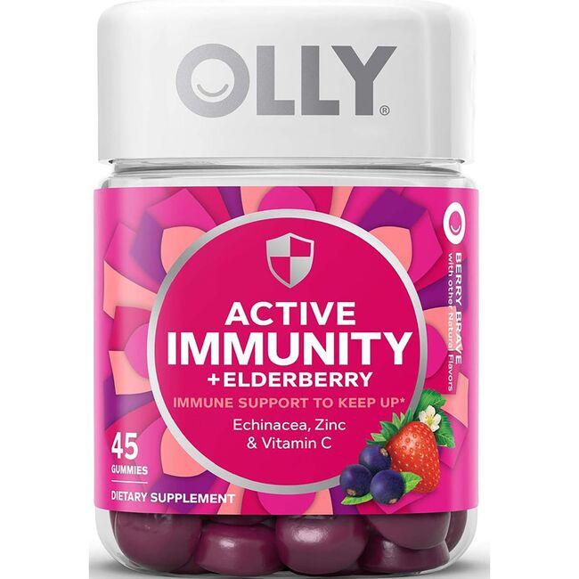 Olly Active Immunity + Elderberry - Berry Brave Vitamin 45 Gummies