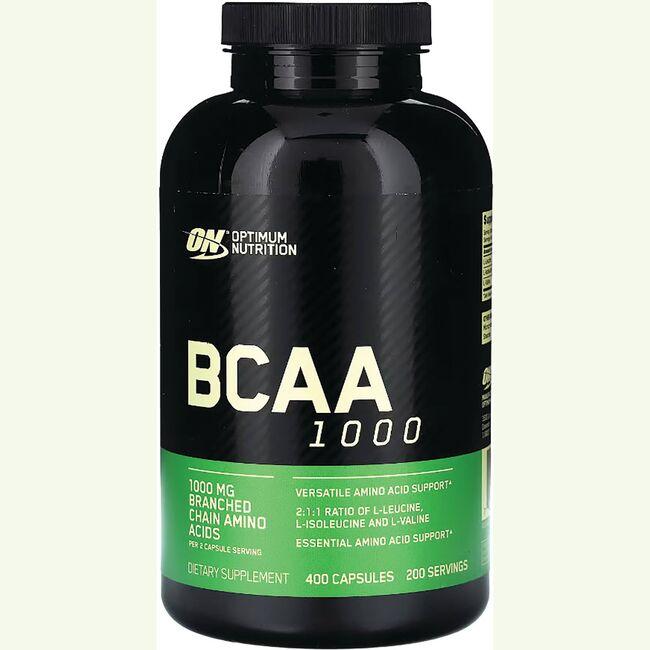 Optimum Nutrition Mega-Size Bcaa 1000 Supplement Vitamin 1000 mg 400 Caps