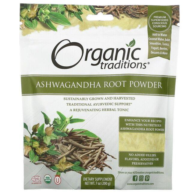 Organic Traditions Ashwagandha Root Powder | 7 oz Package