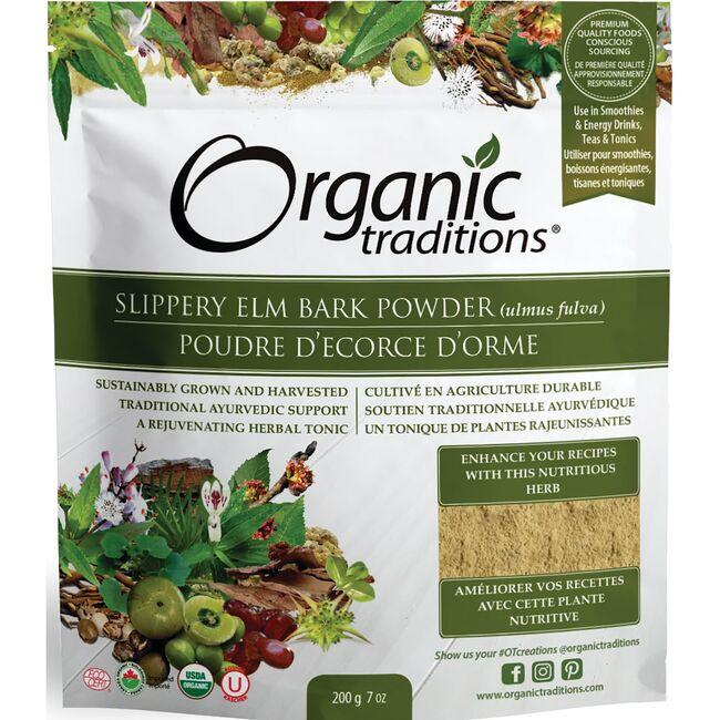 Organic Traditions Slippery Elm Bark Powder | 7 oz Package