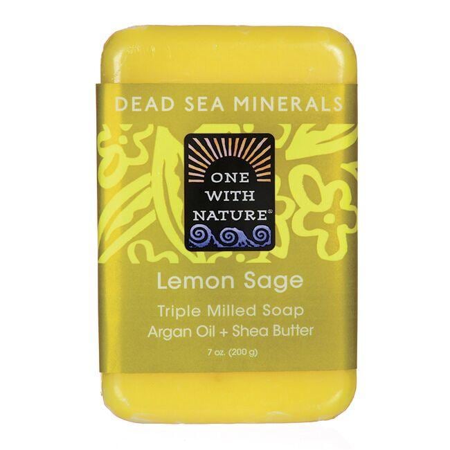 Dead Sea Minerals Triple Milled Bar Soap - Lemon Sage