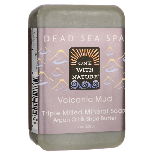 One With Nature Dead Sea Spa Volcanic Mud Mineral Soap 7 oz (200 grams ...