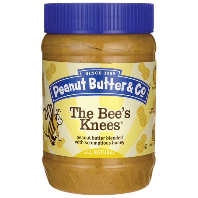 Peanut Butter & Co The Bee's Knees Peanut Butter 16 oz (454 grams) Jar ...