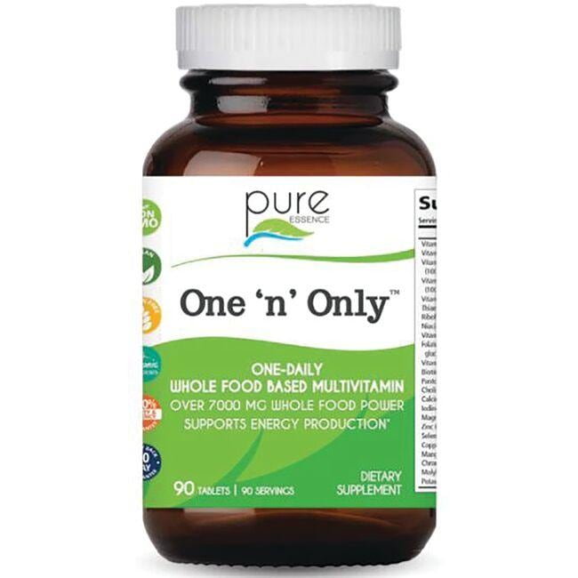Pure Essence One n Only Once-Daily Whole Food Multiple Vitamin 90 Tabs
