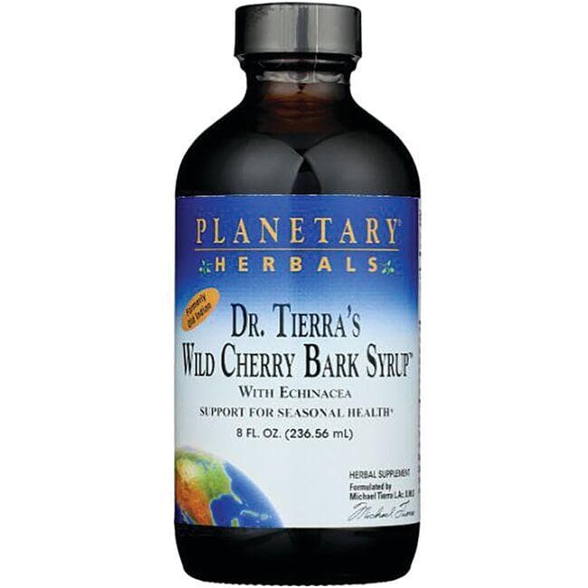 Planetary Herbals Dr. Tierras Wild Cherry Bark Syrup Vitamin | 8 fl oz Liquid | Herbs and Supplements