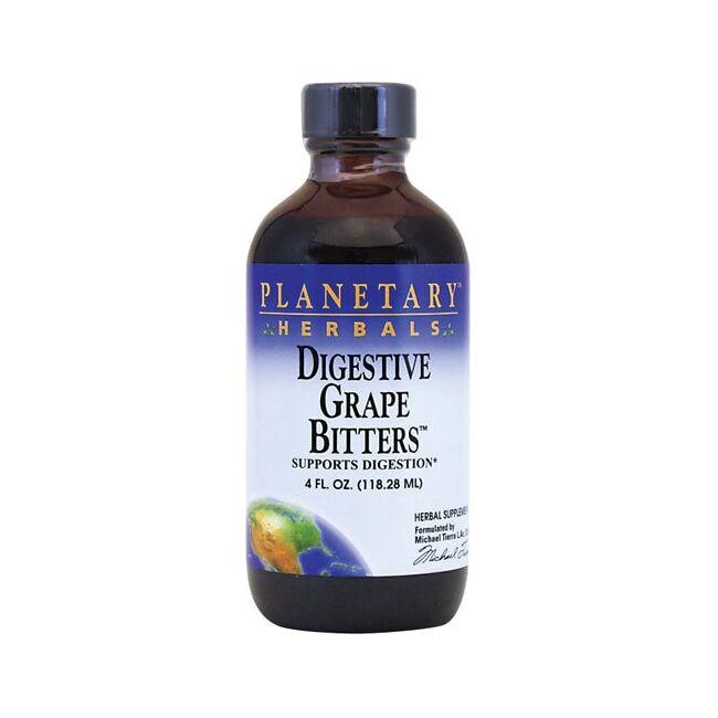 Planetary Herbals Digestive Grape Bitters Supplement Vitamin | 4 fl oz Liquid
