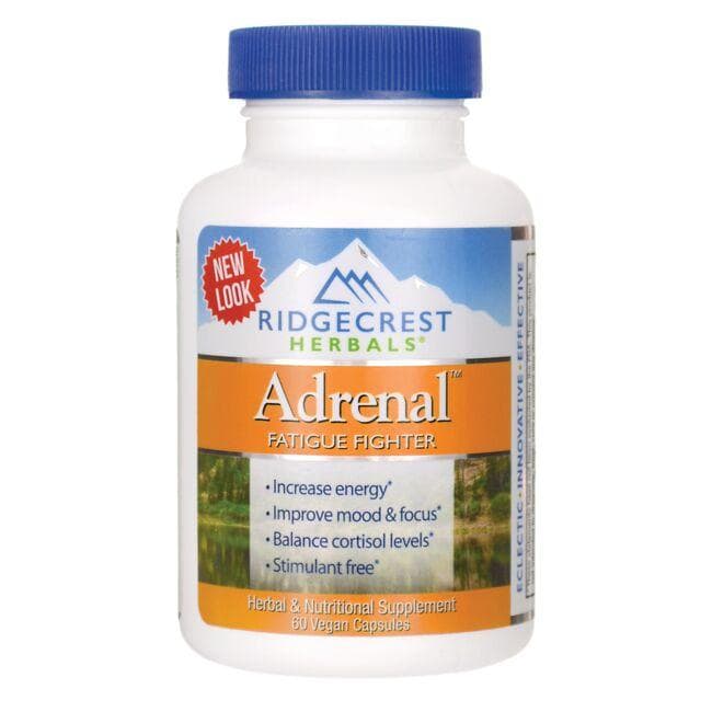 Ridgecrest Herbals Adrenal Fatigue Fighter Supplement Vitamin | 60 Vegan Caps