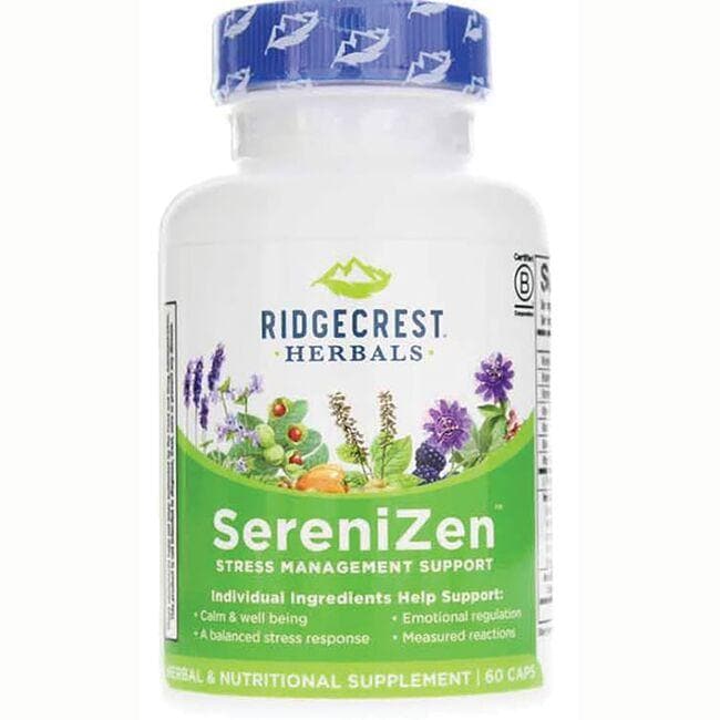 Ridgecrest Herbals Anxiety Free Vitamin | 60 Vegan Caps
