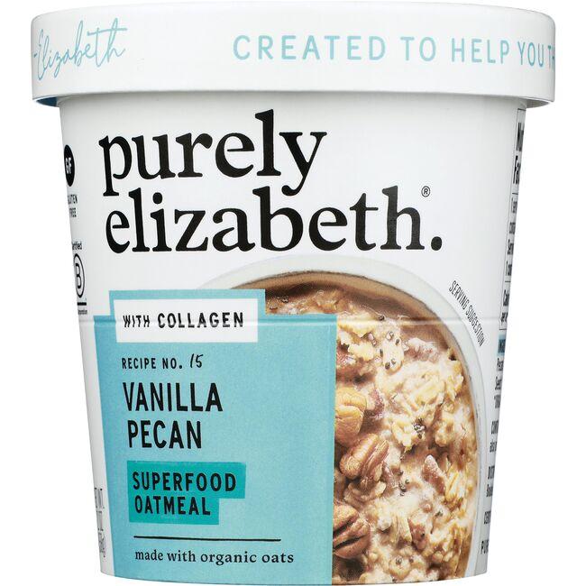 Purely Elizabeth Superfood Oatmeal with Collagen - Vanilla Pecan | 2 oz Cup