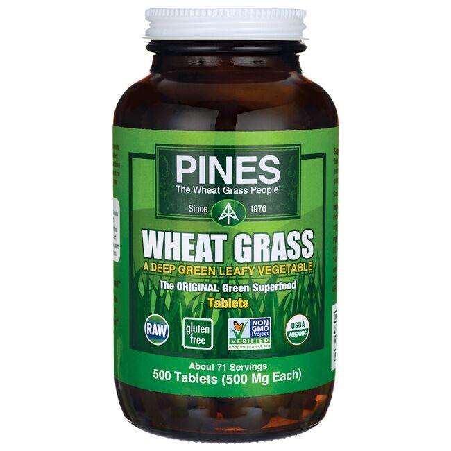 Pines International Wheat Grass Supplement Vitamin | 500 mg | 500 Tabs