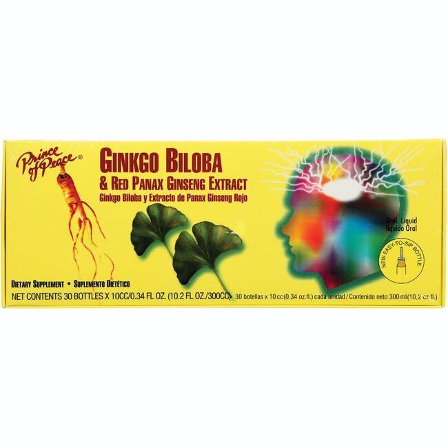 Prince of Peace Ginkgo Biloba & Red Panax Ginseng Extract 30 ct Memory and Brain Health