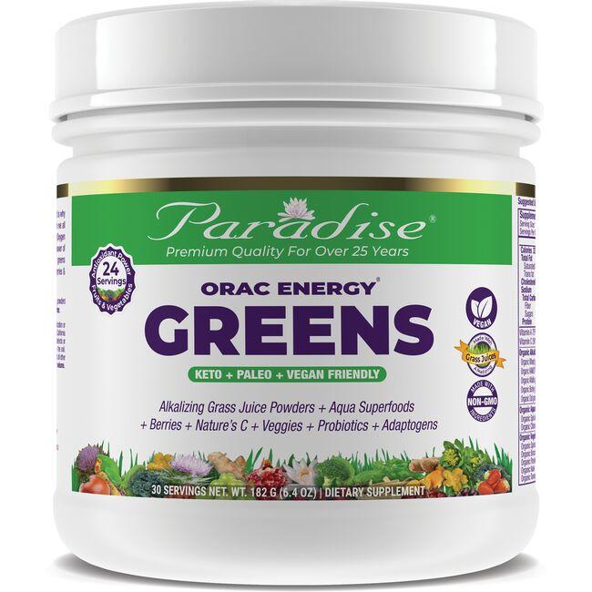 Paradise Herbs Orac-Energy Greens Supplement Vitamin | 6.4 oz Powder