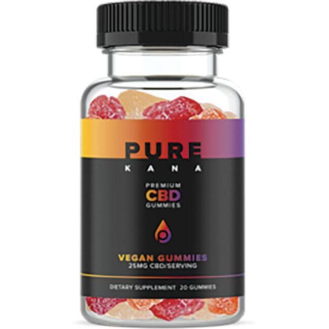 Purekana Premium Cbd Gummies Supplement Vitamin | 25 mg | 20 Gummies