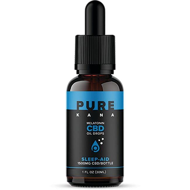 Purekana Melatonin Cbd Oil Drops Supplement Vitamin | 50 mg 1 fl oz Liquid