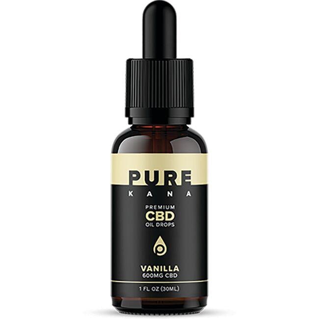 Purekana Premium Cbd Oil Drops - Vanilla Supplement Vitamin | 20 mg 1 fl oz Liquid