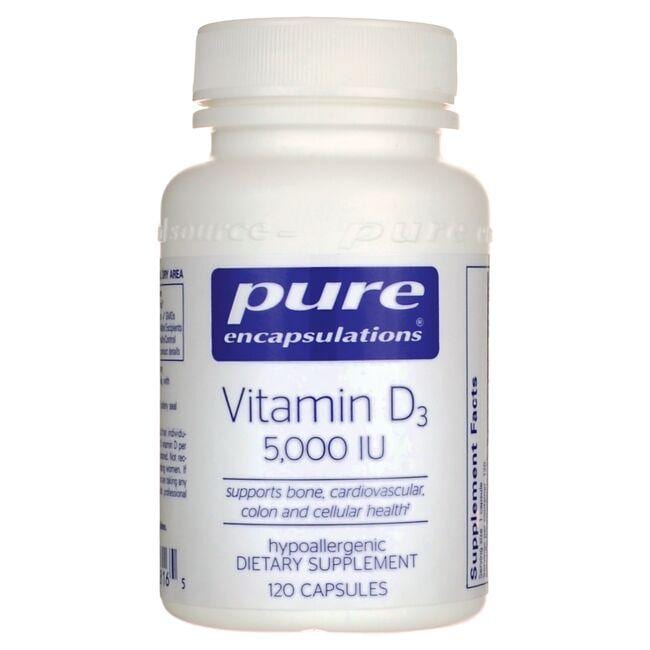 Pure Encapsulations Vitamin D3 | 5000 Iu | 120 Caps