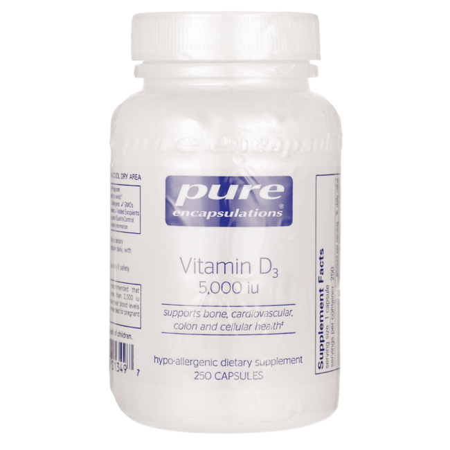 Pure Encapsulations Vitamin D3 5,000 IU 250 Veg Caps Swanson Health