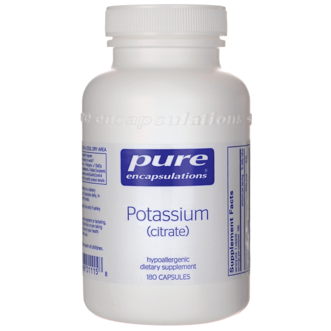 Pure Encapsulations Potassium (citrate) 180 Veg Caps Swanson Health