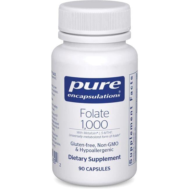 Pure Encapsulations Folate 1000 Vitamin | 90 Veg Caps