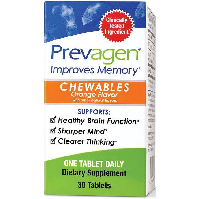Prevagen Chewables - Orange Supplement Vitamin | 10 mg | 30 Chewables