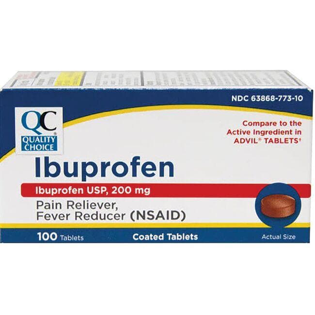 Quality Choice Ibuprofen 200 mg 100 Tabs