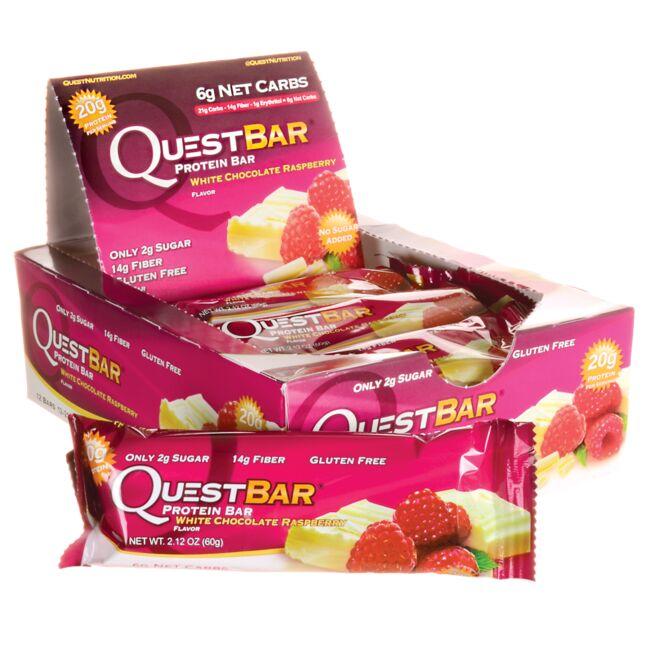 QuestBar Protein Bar - White Chocolate Raspberry