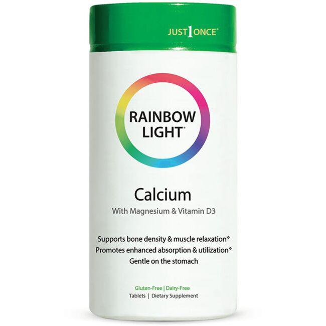 Rainbow Light Calcium with Magnesium & Vitamin D3 | 180 Tabs