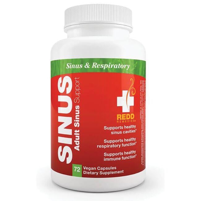 Redd Remedies Adult Sinus Support | 72 Vegan Caps | Respiratory Health