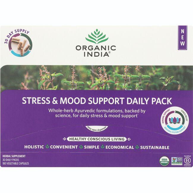 Organic India Stress & Mood Support Daily Pack Vitamin | 30 Packs