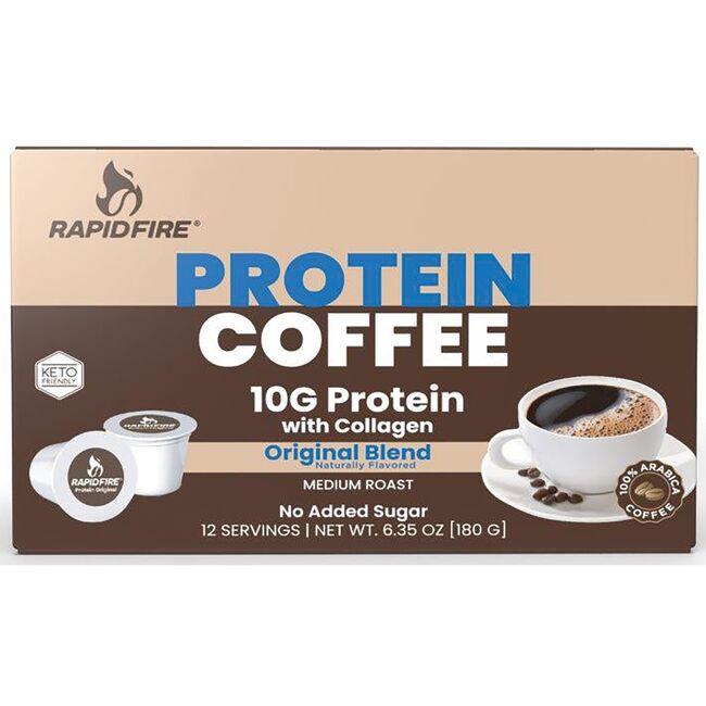Rapid Fire Protein Coffee - Original Blend Vitamin | 12 ct | Weight Management