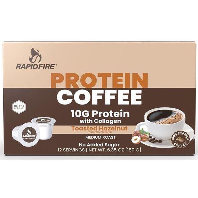 Rapid Fire Protein Coffee - Toasted Hazelnut Vitamin | 12 ct | Weight Management