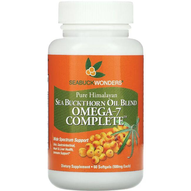 SeabuckWonders Sea Buckthorn Omega-7 Complete Supplement Vitamin 500 mg 60 Soft Gels