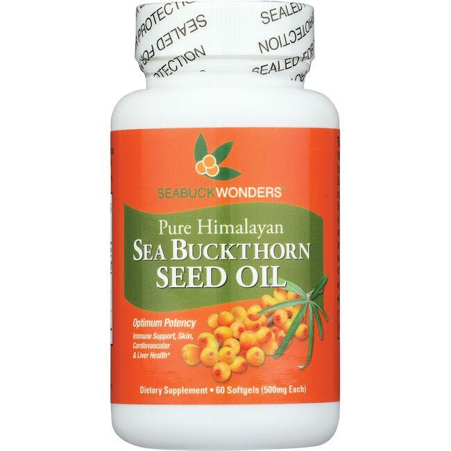 SeabuckWonders Sea Buckthorn Seed Oil Supplement Vitamin | 500 mg | 60 Soft Gels