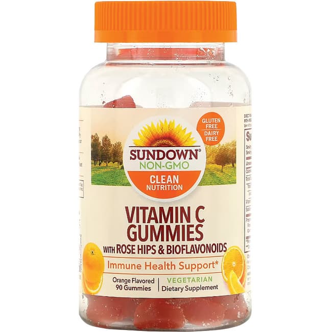 Sundown Naturals Vitamin C Gummies with Rosehips & Bioflavanoids