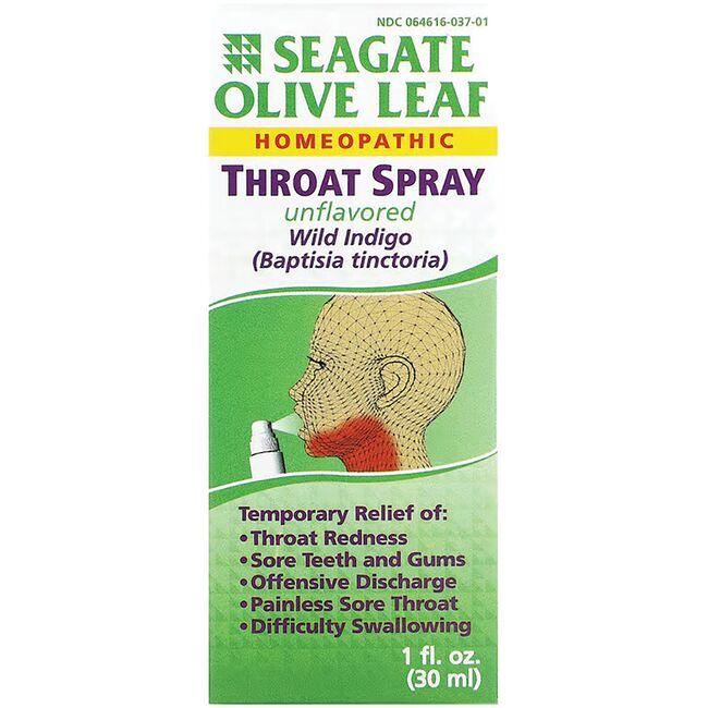 Seagate Olive Leaf Throat Spray Unflavored 1 fl oz Liquid