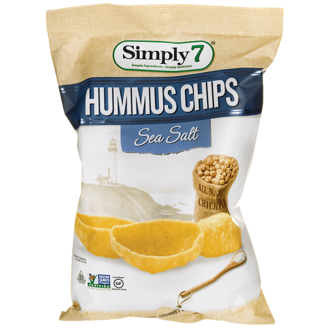 Simply 7 Hummus Chips Sea Salt 5 oz (142 g) Pkg Swanson Health Products