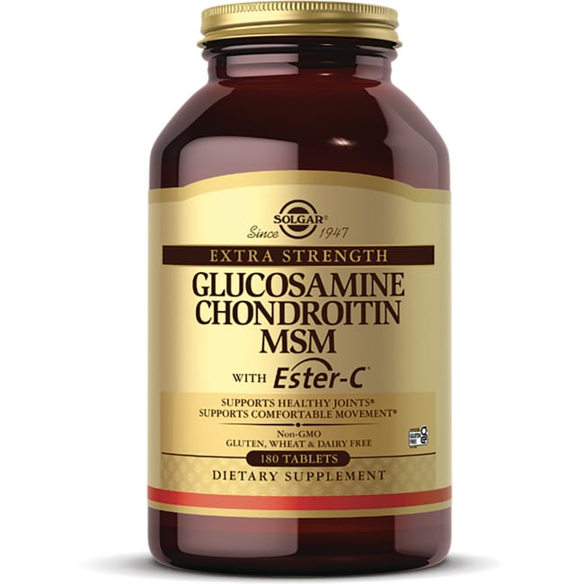Solgar Extra Strength Glucosamine Chondroitin Msm с эфиром-C 180 таблеток